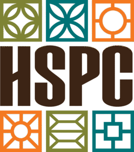 Logo featuring the letters HSPC surrounded by colorful geometric shapes.